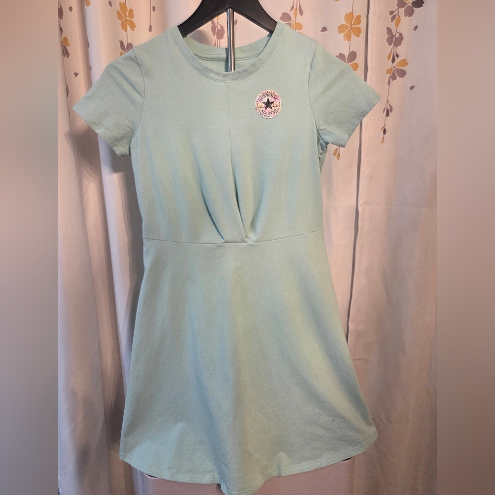 Trendy Converse Soft Blue Casual Kids Dress- Chuck‎ Taylor Girls Size 12/13 Yrs